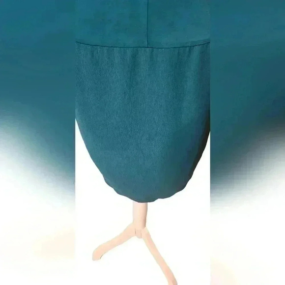 Anthropologie Dolan Left Coast Loren Mixed Media Teal  Green Dress Size Small - Picture 5 of 8